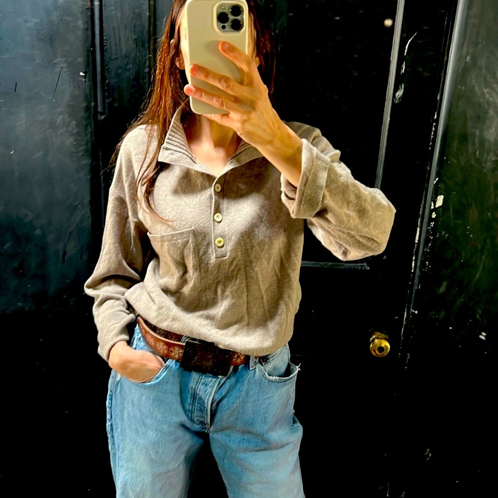 Everlane, Lightweight Wool Henley Sweater, SZ L